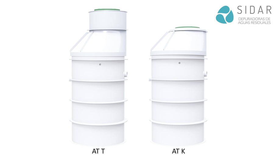 Series AT K y AT T de depuradoras de aguas residuales domésticas