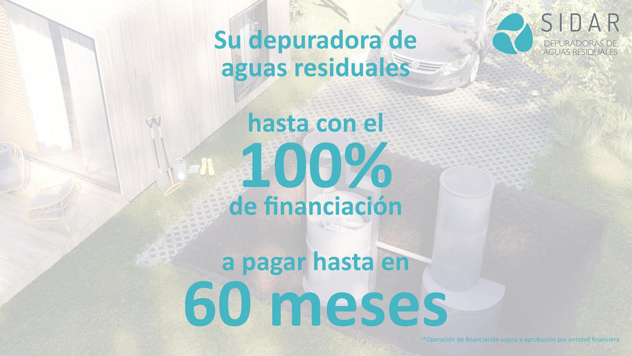 Financie la compra de su depuradora de aguas residuales domésticas